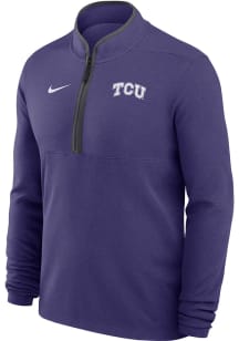 Nike TCU Horned Frogs Mens Purple Victory Long Sleeve Qtr Zip Pullover