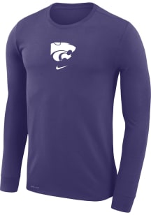 Nike K-State Wildcats Purple Shooting Shirt Dri-FIT Long Sleeve T-Shirt