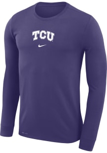 Nike TCU Horned Frogs Purple Shooting Shirt Dri-FIT Long Sleeve T-Shirt
