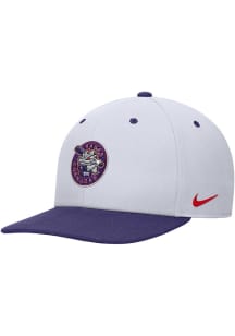 Nike TCU Horned Frogs White Pro Flat Bill Mens Snapback Hat