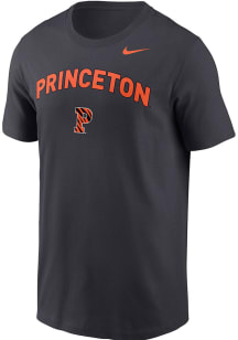 Nike Princeton Tigers Anthracite Flat Name Mascot Short Sleeve T Shirt