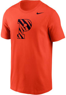 Nike Princeton Tigers Orange Legend Primary Logo Short Sleeve T Shirt