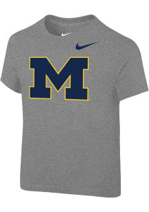 Nike Michigan Wolverines Toddler Grey Primary Short Sleeve T-Shirt