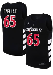 Halvine Dzellat  Nike Cincinnati Bearcats Black Replica Name And Number Jersey
