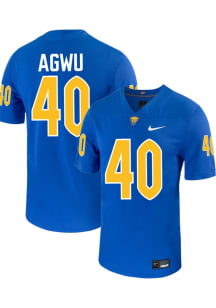 Amah Agwu   Pitt Panthers Blue Football Name And Number Football Jersey