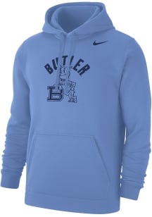 Nike Butler Bulldogs Mens Light Blue Vintage Logo Valor Blue Long Sleeve Hoodie