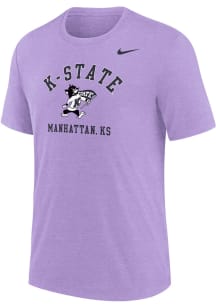 Nike K-State Wildcats Lavender Arch Mascot Short Sleeve Fashion T Shirt