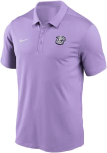 Nike K-State Wildcats Mens Lavender Victory Vintage Mascot Short Sleeve Polo
