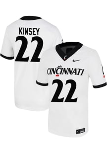 Zane Kinsey  Nike Cincinnati Bearcats White Football Game Football Jersey