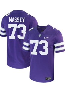 Kaedin Massey  Nike K-State Wildcats Purple Football Game Football Jersey
