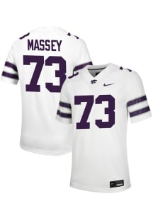 Kaedin Massey  Nike K-State Wildcats White Football Game Football Jersey