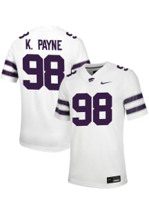 Kian Payne  Nike K-State Wildcats White Football Game Football Jersey