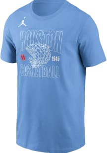 Nike Houston Cougars Houston Blue Basketball Hoop Legend Short Sleeve T Shirt