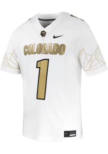 Nike Colorado Buffaloes White Football Replica Football Jersey