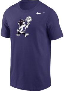 Nike K-State Wildcats Purple Varsity Willie Basketball Short Sleeve T Shirt