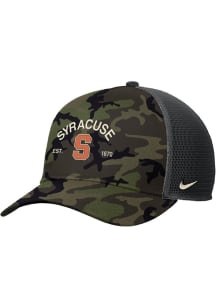 Nike Syracuse Orange 2025 Military Appreciation Rise Trucker Adjustable Hat - Green