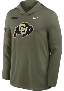 Nike Colorado Buffaloes Mens Green Military Appreciation DriFIT Hood