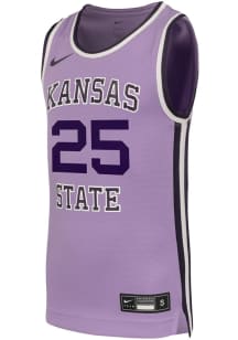 Nike K-State Wildcats Youth Retro Replica No 25 Lavender Basketball Jersey