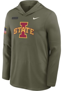 Nike Iowa State Cyclones Mens Green Military Appreciation DriFIT Hood