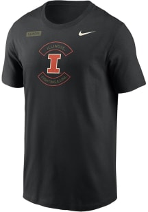 Nike Illinois Fighting Illini Black Military Appreciation DriFIT Short Sleeve T Shirt