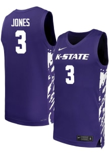 Cj Jones  Nike K-State Wildcats Purple Replica Name And Number Jersey