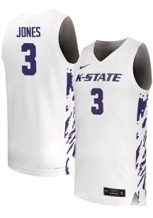 Cj Jones  Nike K-State Wildcats White Replica Name And Number Jersey