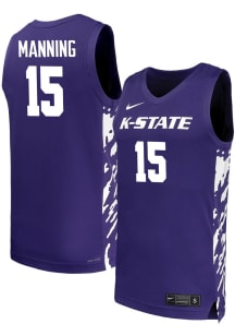 Taj Manning  Nike K-State Wildcats Purple Replica Name And Number Jersey