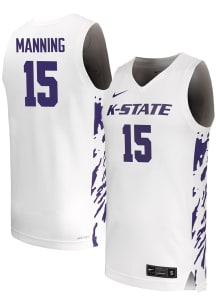 Taj Manning  Nike K-State Wildcats White Replica Name And Number Jersey
