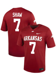 Bradley Shaw  Nike Arkansas Razorbacks Red Football Game Name Football Jersey