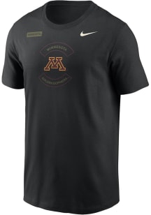 Nike Minnesota Golden Gophers Black Military Appreciation DriFIT Short Sleeve T Shirt