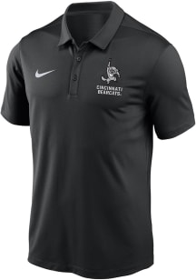 Nike Cincinnati Bearcats Mens Black Vintage Bearcat Short Sleeve Polo
