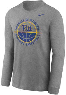 Nike Pitt Panthers Grey Legend Basketball Long Sleeve T-Shirt