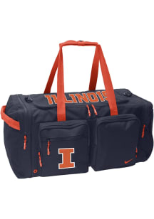 Nike Illinois Fighting Illini Navy Blue Power Duffle Gym Bag