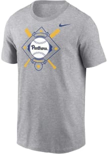 Nike Pitt Panthers Grey Legend Baseball DriFIT Short Sleeve T Shirt
