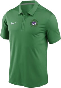Nike K-State Wildcats Mens Green Football Aer Lingus College Football Classic Short Sleeve Polo