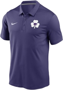 Nike K-State Wildcats Mens Purple Football Aer Lingus College Football Classic Short Sleeve Polo