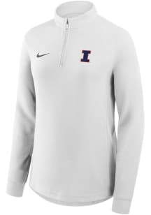 Nike Illinois Fighting Illini Womens White Victory Qtr Zip Pullover