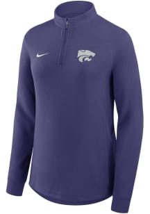 Nike K-State Wildcats Womens Purple Victory Qtr Zip Pullover