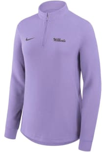 Nike K-State Wildcats Womens Lavender Victory Qtr Zip Pullover