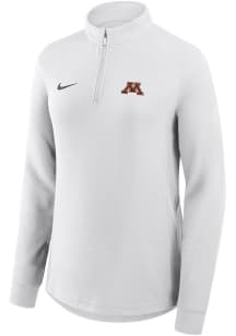 Nike Minnesota Golden Gophers Womens White Victory Qtr Zip Pullover