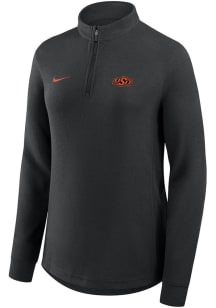 Nike Oklahoma State Cowboys Womens Black Victory Qtr Zip Pullover