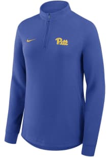 Nike Pitt Panthers Womens Blue Victory Qtr Zip Pullover