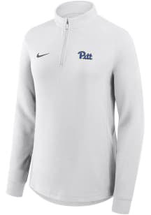 Nike Pitt Panthers Womens White Victory Qtr Zip Pullover