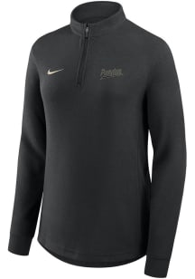 Nike Purdue Boilermakers Womens Black Victory Qtr Zip Pullover