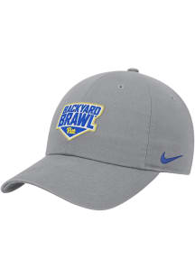 Nike Pitt Panthers Backyard Brawl Club Cap Adjustable Hat - Grey