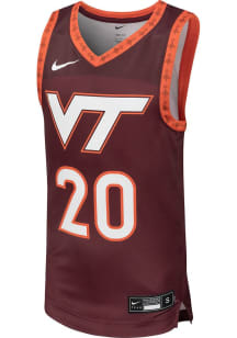 Nike Virginia Tech Hokies Youth Replica Maroon Basketball Jersey