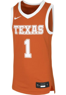 Nike Texas Longhorns Youth Replica Burnt Orange Basketball Jersey