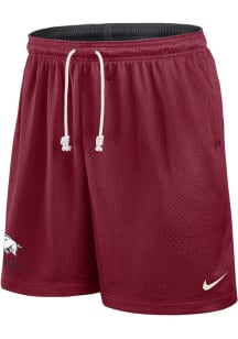 Nike Arkansas Razorbacks Mens Crimson Primary Team Logo Player Shorts