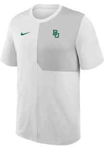 Nike Baylor Bears White Primary Team Logo Coach Short Sleeve T Shirt