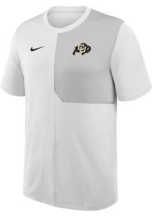 Nike Colorado Buffaloes White Primary Team Logo Coach Short Sleeve T Shirt